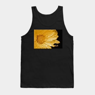 Yellow Flower with Water Droplets Tank Top